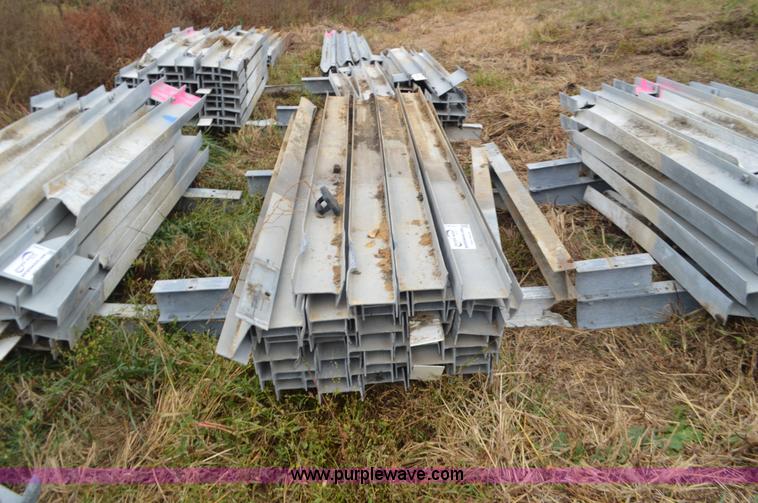 image for item I6341 Approximately 40 galvanized guard rail posts