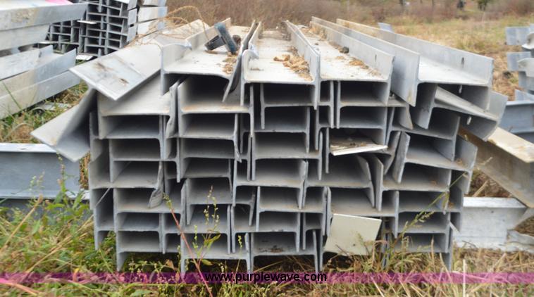 image for item I6341 Approximately 40 galvanized guard rail posts