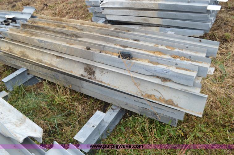 image for item I6341 Approximately 40 galvanized guard rail posts
