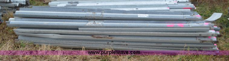image for item I6343 Approximately 35 galvanized guard rail