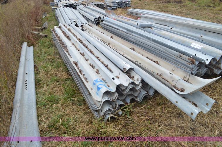 image for item I6344 Approximately 28 galvanized guard rail