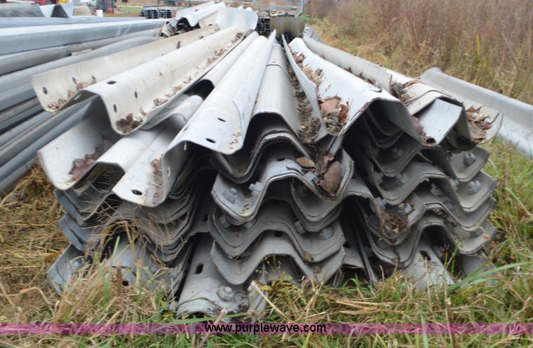 image for item I6344 Approximately 28 galvanized guard rail