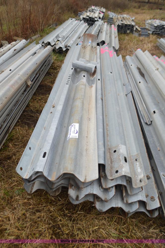 image for item I6345 Approximately 28 galvanized guard rail