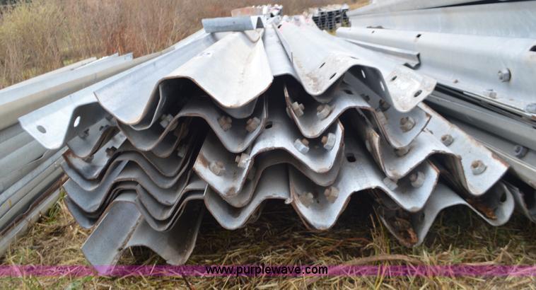 image for item I6345 Approximately 28 galvanized guard rail
