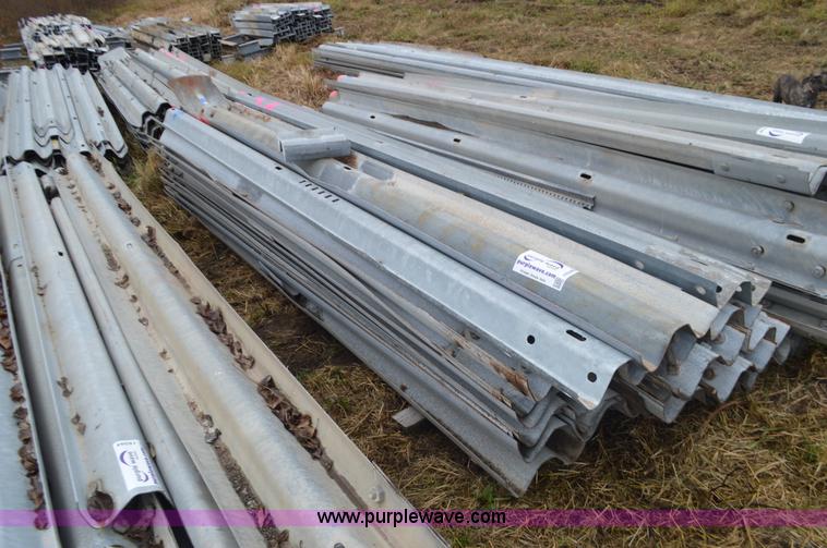 image for item I6345 Approximately 28 galvanized guard rail