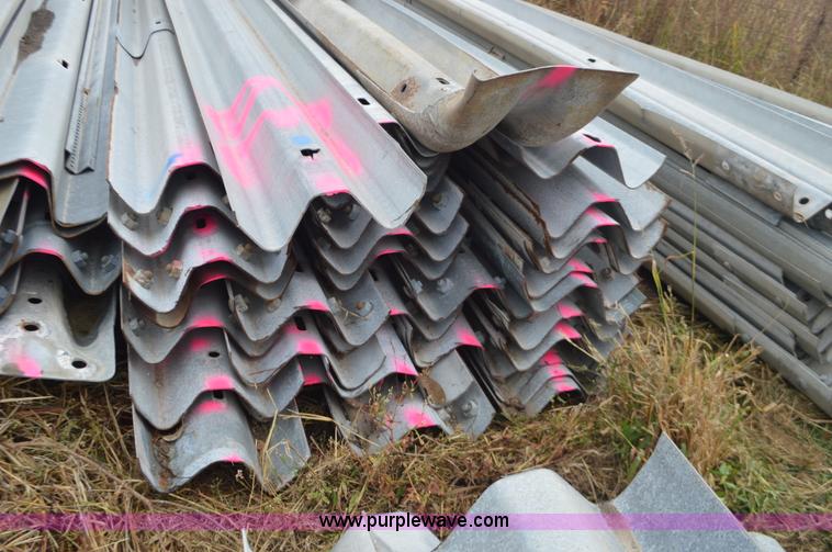 image for item I6345 Approximately 28 galvanized guard rail