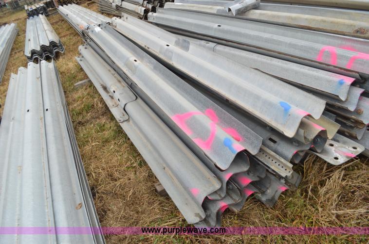image for item I6346 Approximately 25 galvanized guard rail