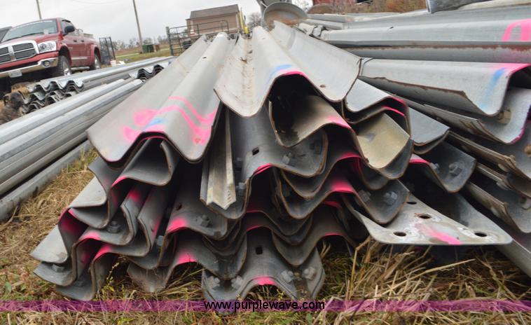 image for item I6346 Approximately 25 galvanized guard rail