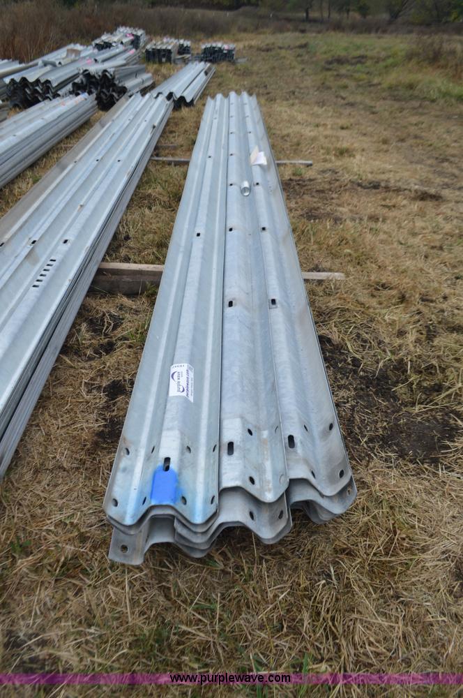 image for item I6347 Approximately 22 galvanized guard rail