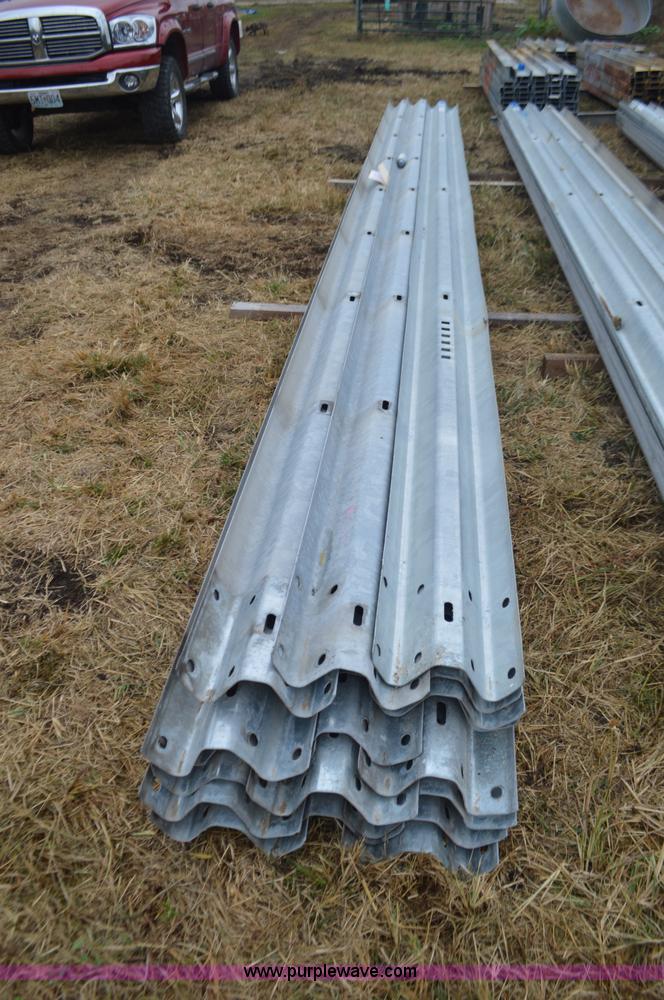 image for item I6347 Approximately 22 galvanized guard rail