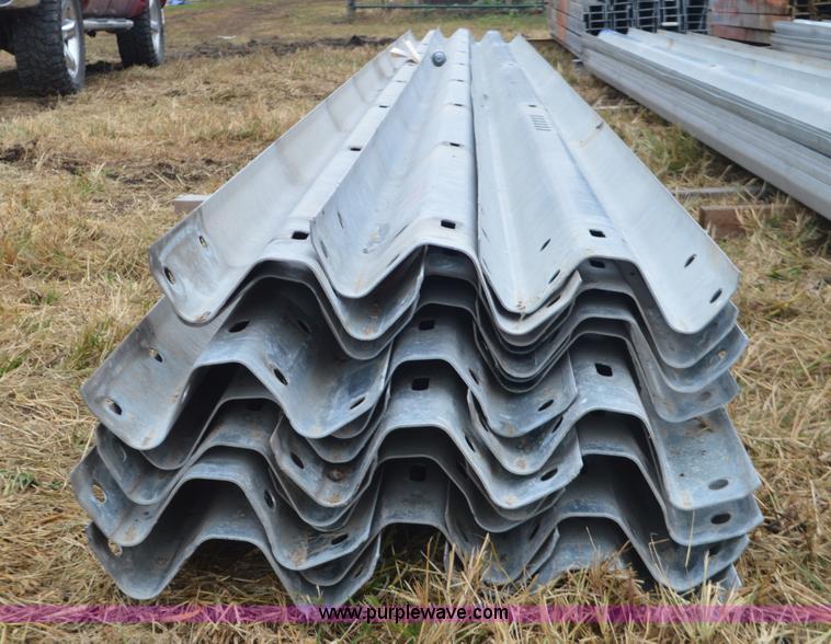 image for item I6347 Approximately 22 galvanized guard rail