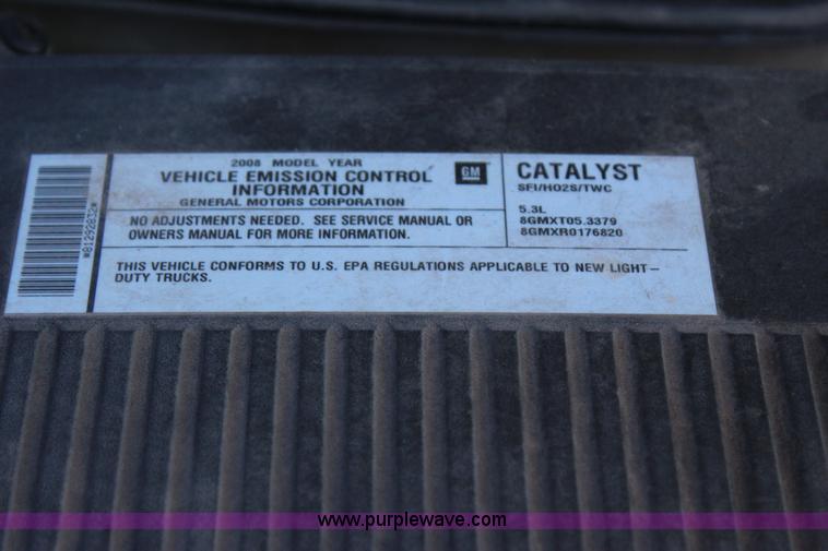 image for item J4306 2008 Chevrolet Silverado 1500 Ext. Cab pickup truck