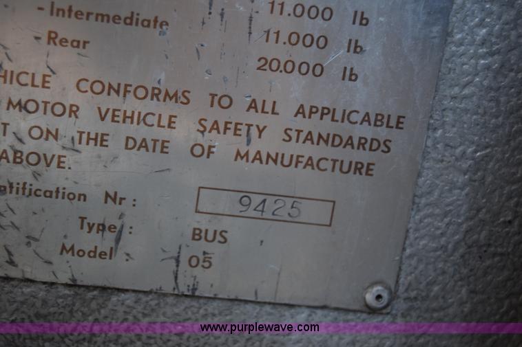 image for item J7076 1974 Eagle tour bus