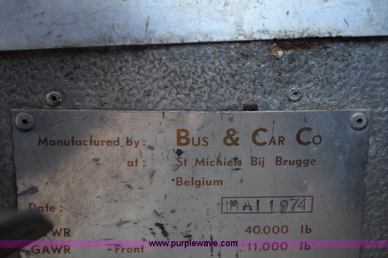 image for item J7076 1974 Eagle tour bus