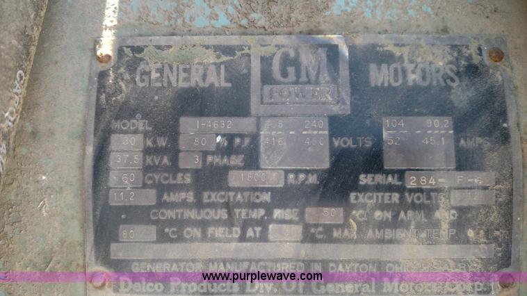 image for item K1231 General Motors 1-4632 generator