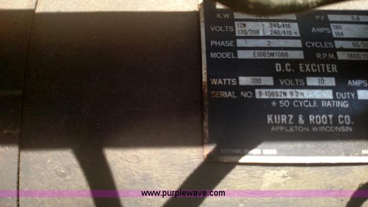 image for item K1232 Kurz & Root generator