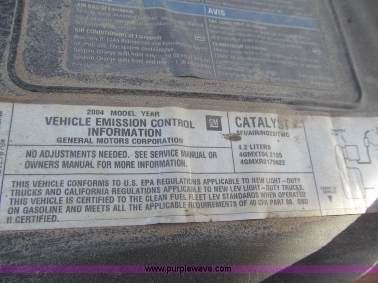 image for item K6389 2004 Chevrolet TrailBlazer LT SUV