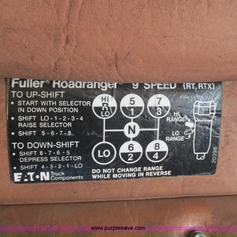 image for item L5306 1986 Volvo White flatbed truck