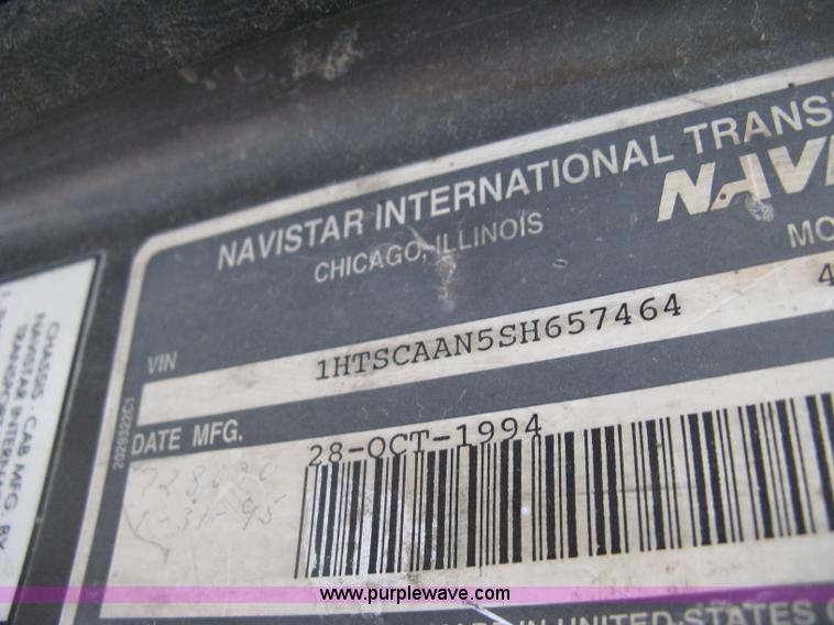 image for item L6429 1995 International 4700 sewer rodder truck