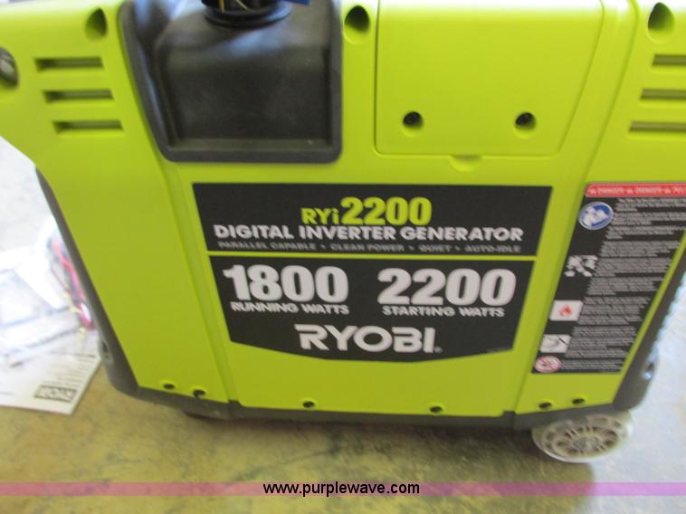 image for item R9493 Ryobi RYI2200 generator