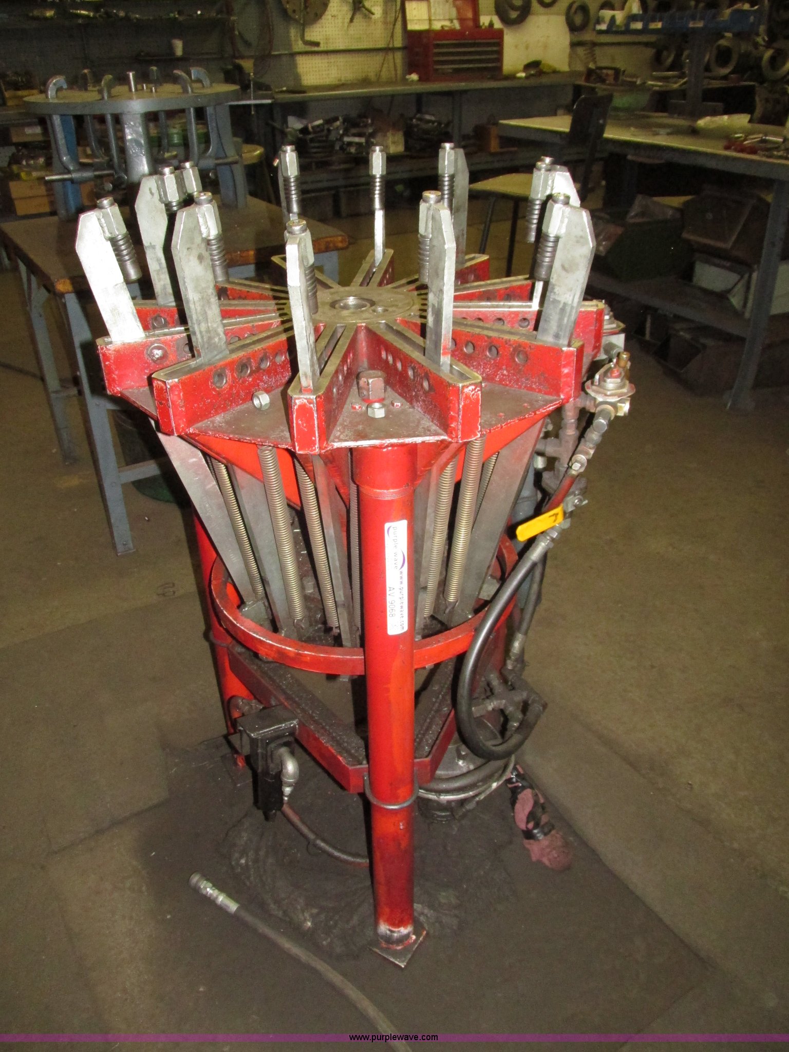 Smedberg 12A 12 arm hydraulic clutch press table in Stacyville, IA