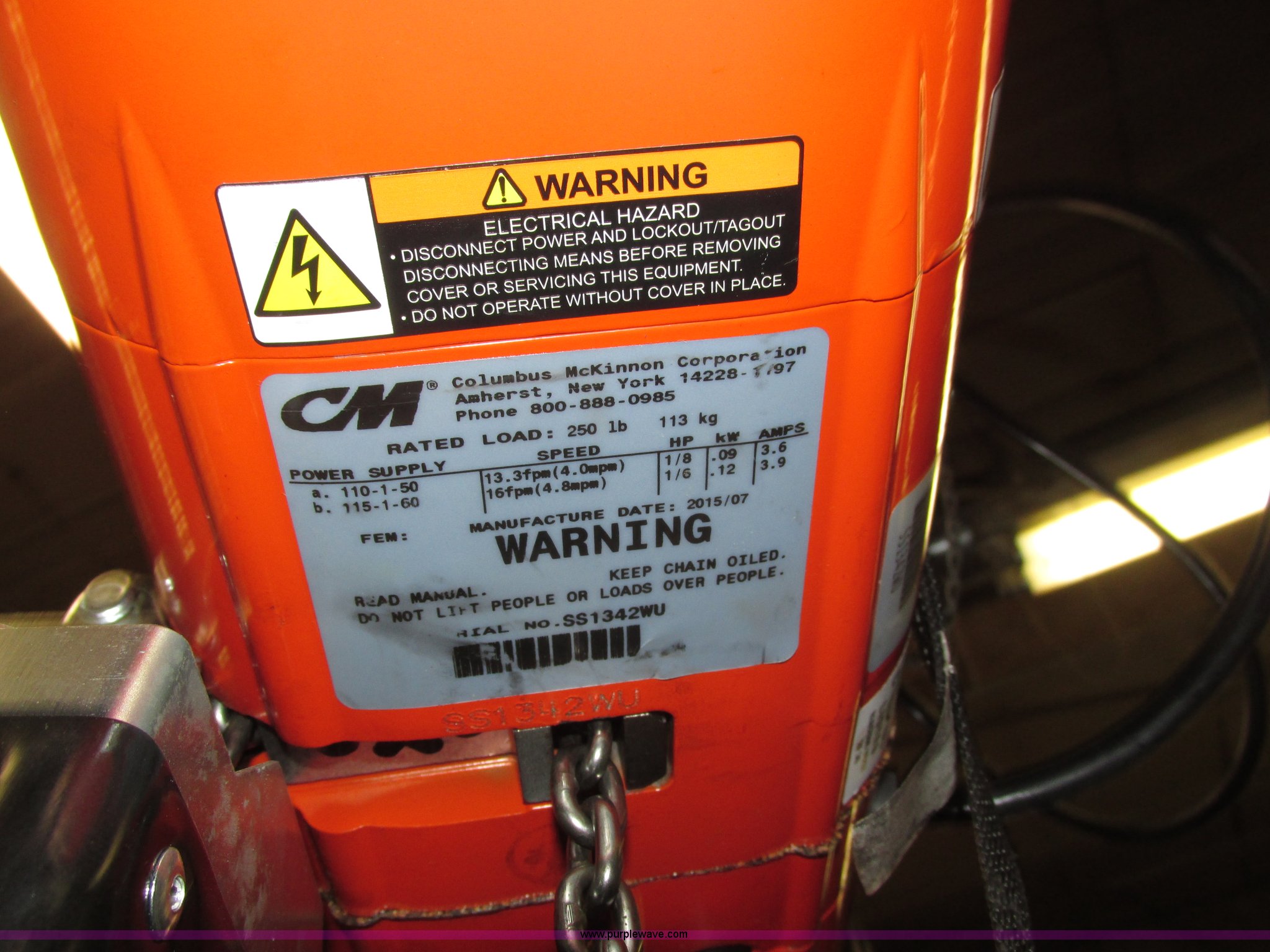 Wiring Diagram PDF: 110 Electric Hoist Wiring Diagram Power Cord