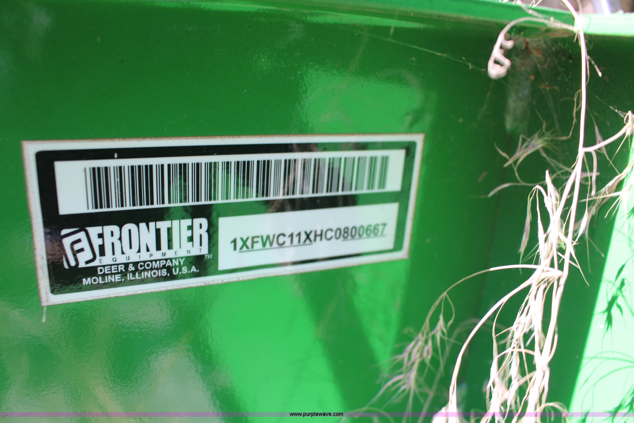 Frontier WC1105 chipper in Greensburg, KS Item K1237 sold Purple Wave