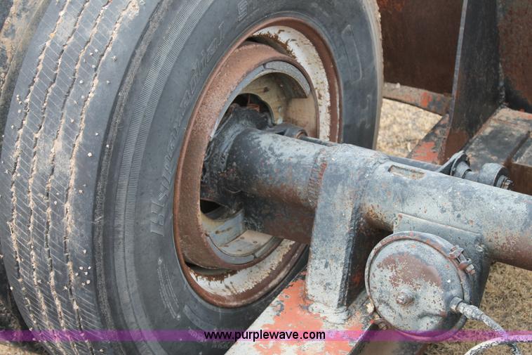 image for item BJ9365 1978 shop built equipment trailer