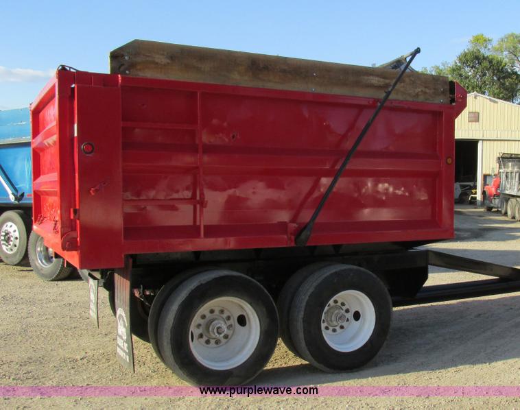 image for item BS9978 1980 shop built pup dump trailer