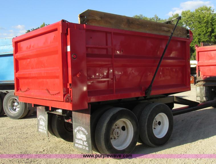 image for item BS9978 1980 shop built pup dump trailer