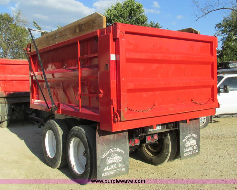 image for item BS9978 1980 shop built pup dump trailer