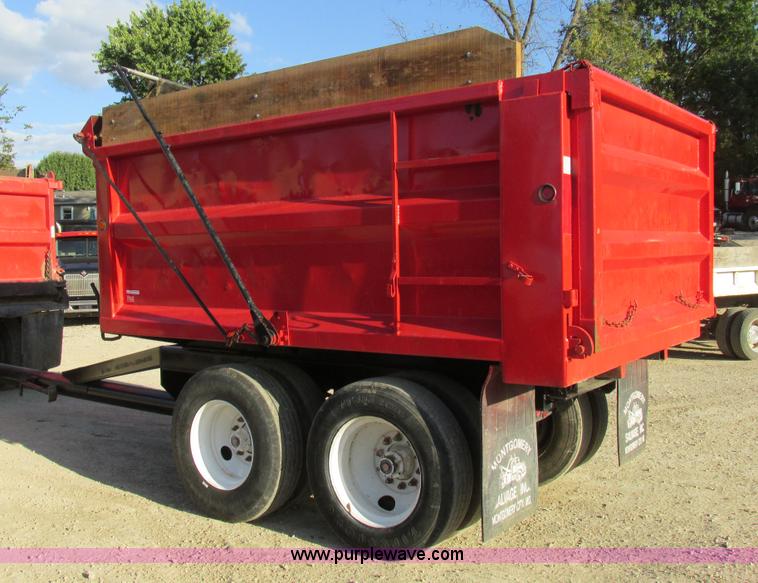 image for item BS9978 1980 shop built pup dump trailer