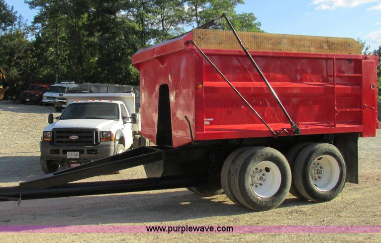 image for item BS9978 1980 shop built pup dump trailer