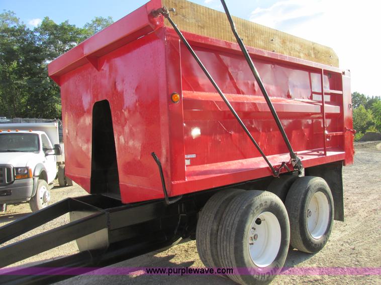image for item BS9978 1980 shop built pup dump trailer