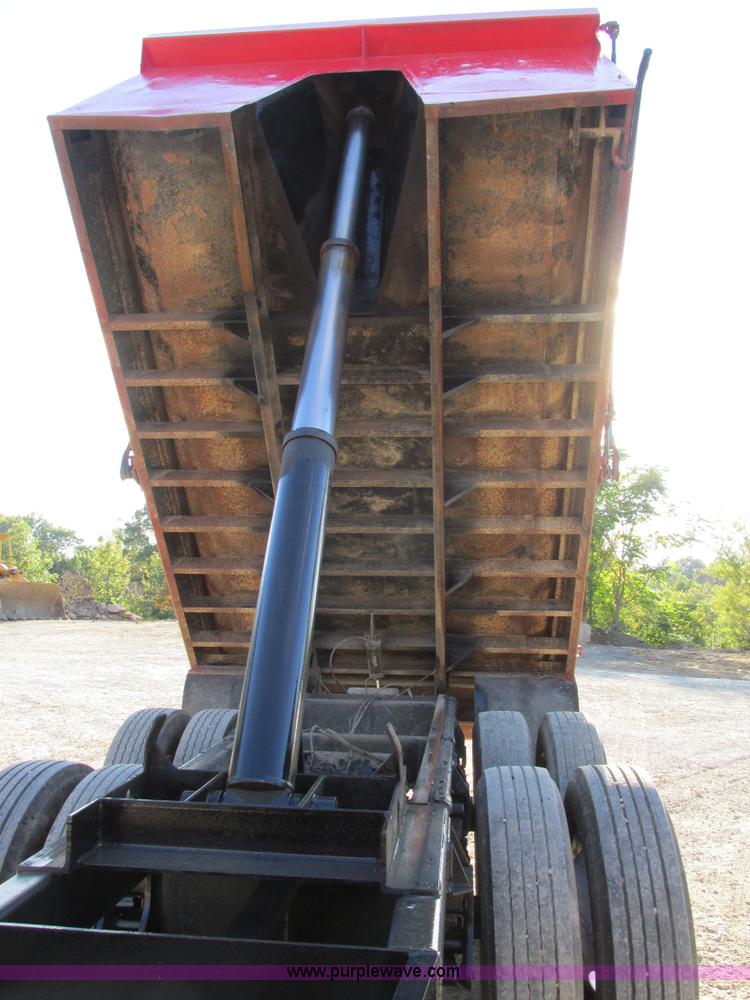 image for item BS9978 1980 shop built pup dump trailer