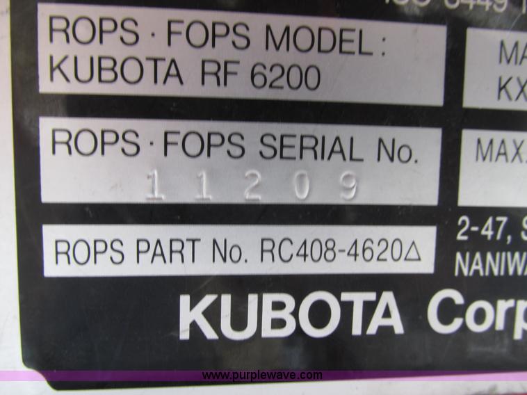 image for item H1070 2000 Kubota KX61-2 mini excavator