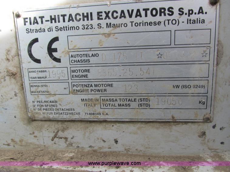 image for item H1090 1995 Fiat-Allis FD175 IT dozer