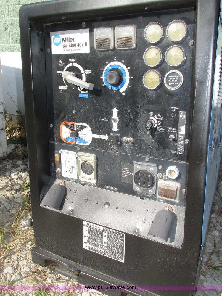 image for item H1113 Miller Big Blue 402D welder/generator