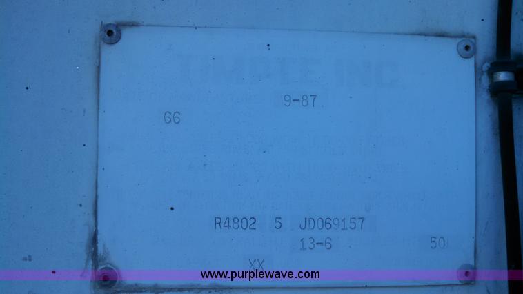 image for item I6316 1988 Timpte refrigerated trailer