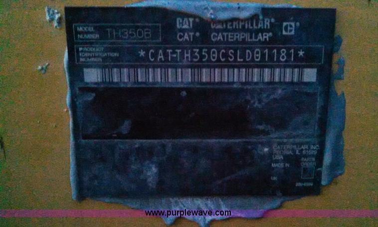 image for item I6320 2005 Caterpillar TH350B telehandler