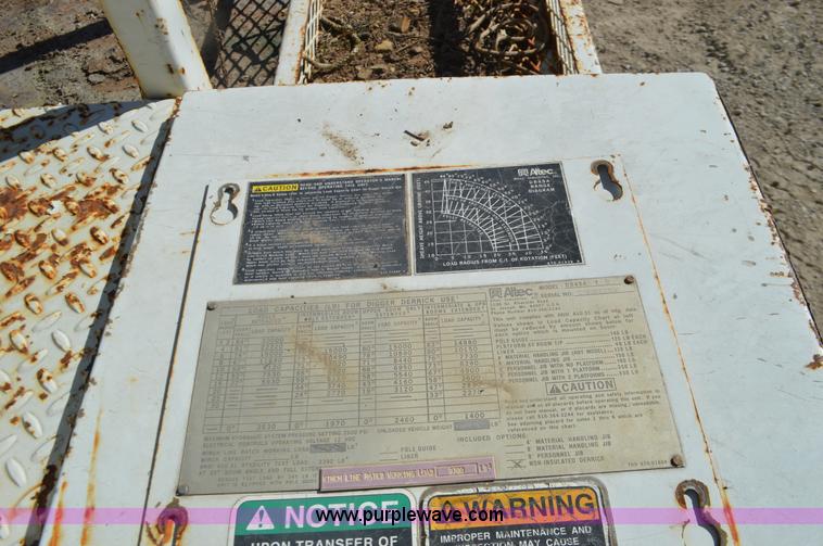 image for item I6377 Altec D845A digger derrick utility bed