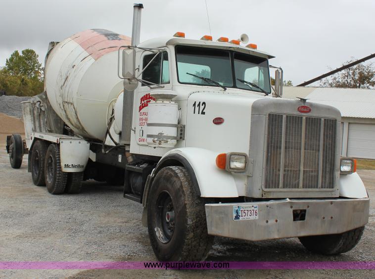 image for item J4296 1990 Peterbilt 357 mixer truck