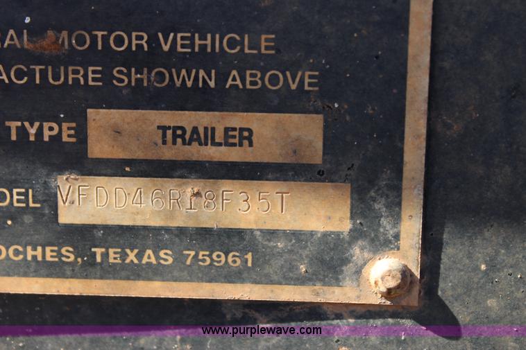 image for item J4330 2014 Viking VFDD46R18F35T equipment trailer