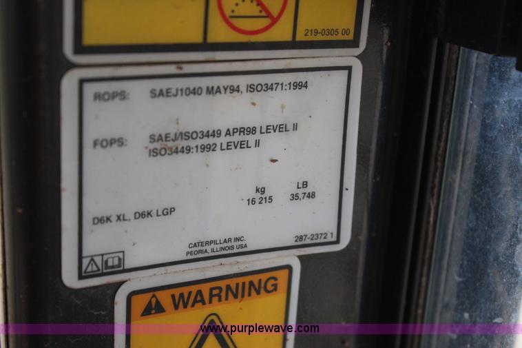 image for item J4332 2009 Caterpillar D6K XL dozer