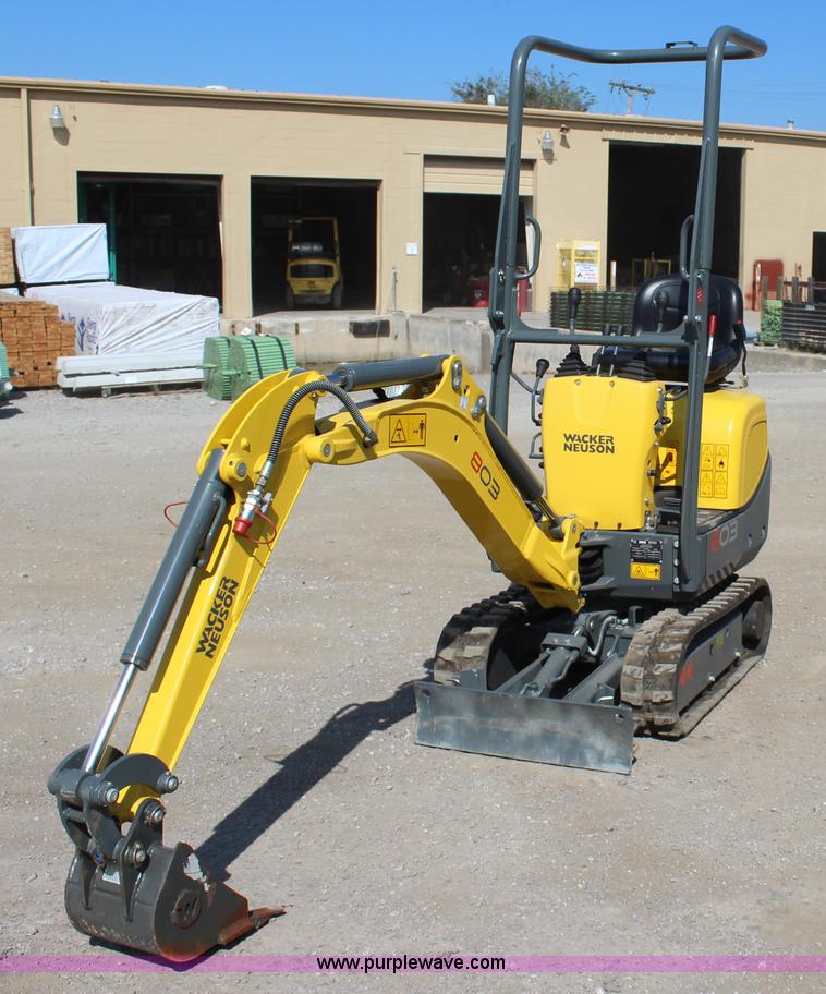 image for item J4367 2013 Wacker Neuson 803 mini excavator