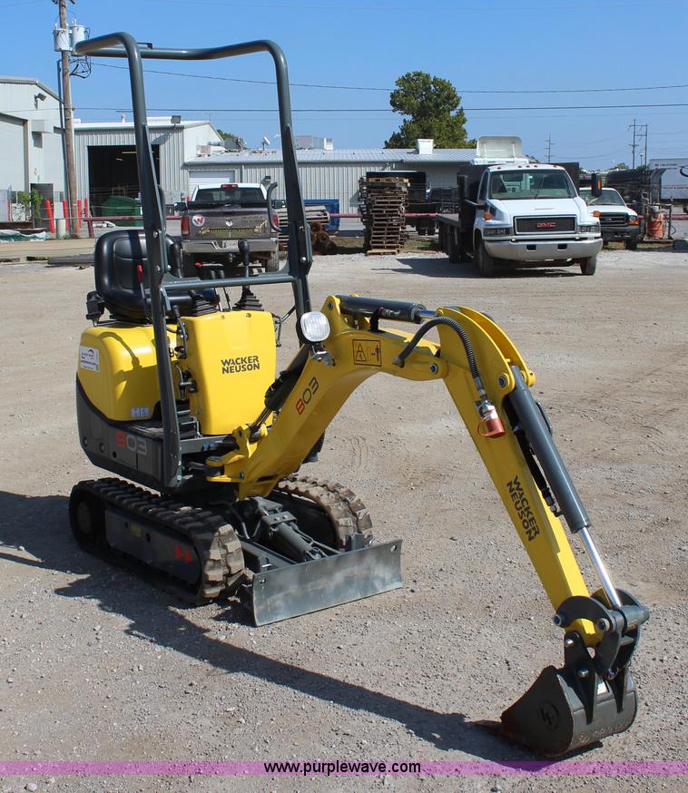 image for item J4367 2013 Wacker Neuson 803 mini excavator