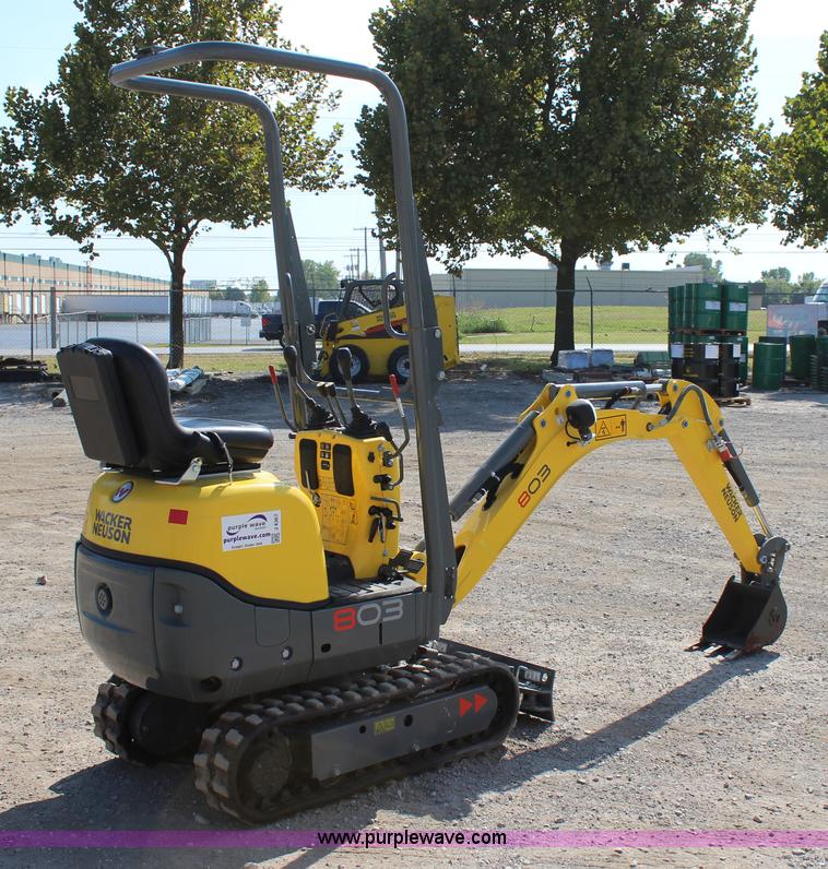image for item J4367 2013 Wacker Neuson 803 mini excavator