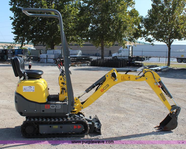image for item J4367 2013 Wacker Neuson 803 mini excavator