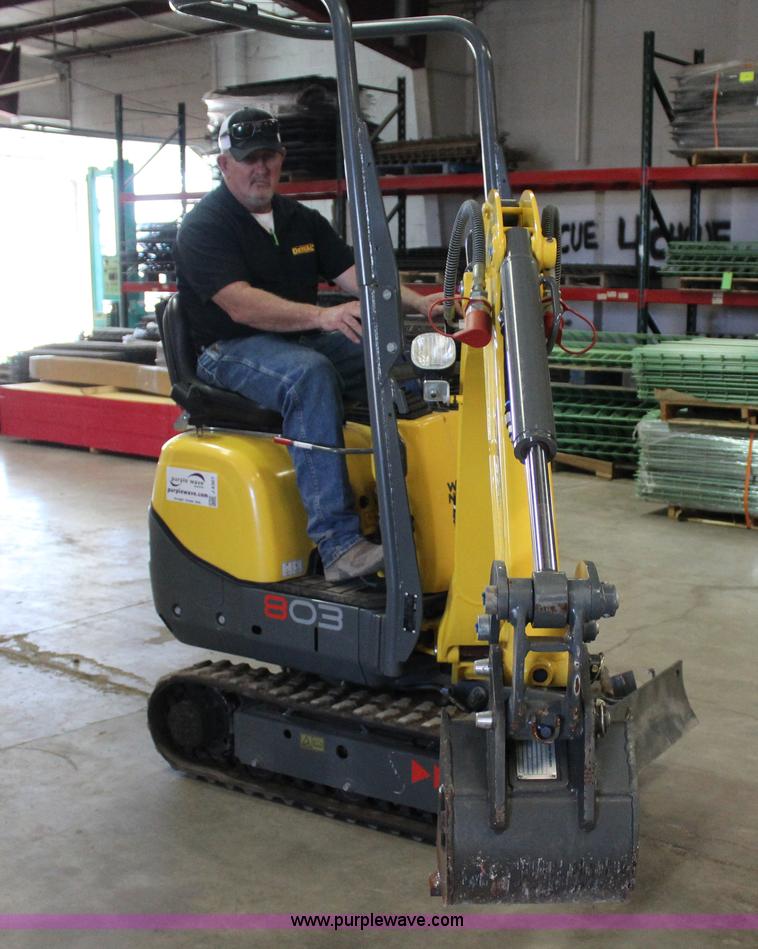 image for item J4367 2013 Wacker Neuson 803 mini excavator