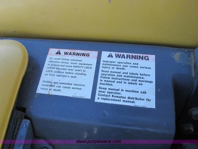 image for item J8736 2003 Komatsu PC35MR mini excavator